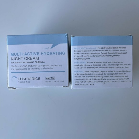 COSMEDICA Multi-Active Hydrating Night Cream,  LOT OF 2  EXP. 12/2022 - Picture 7 of 9
